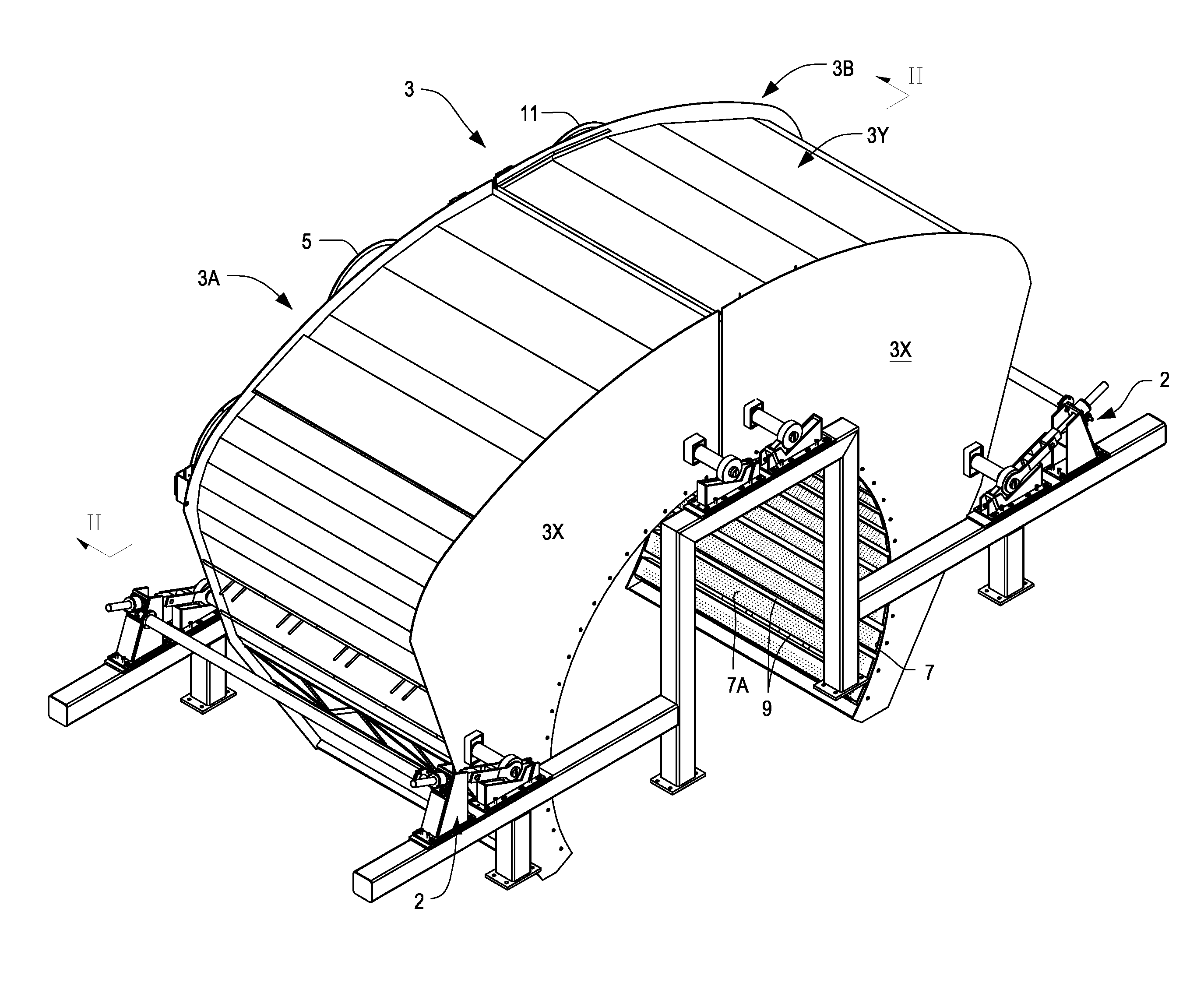 Air hood for a yankee roll and system comprising a yankee roll and said air hood