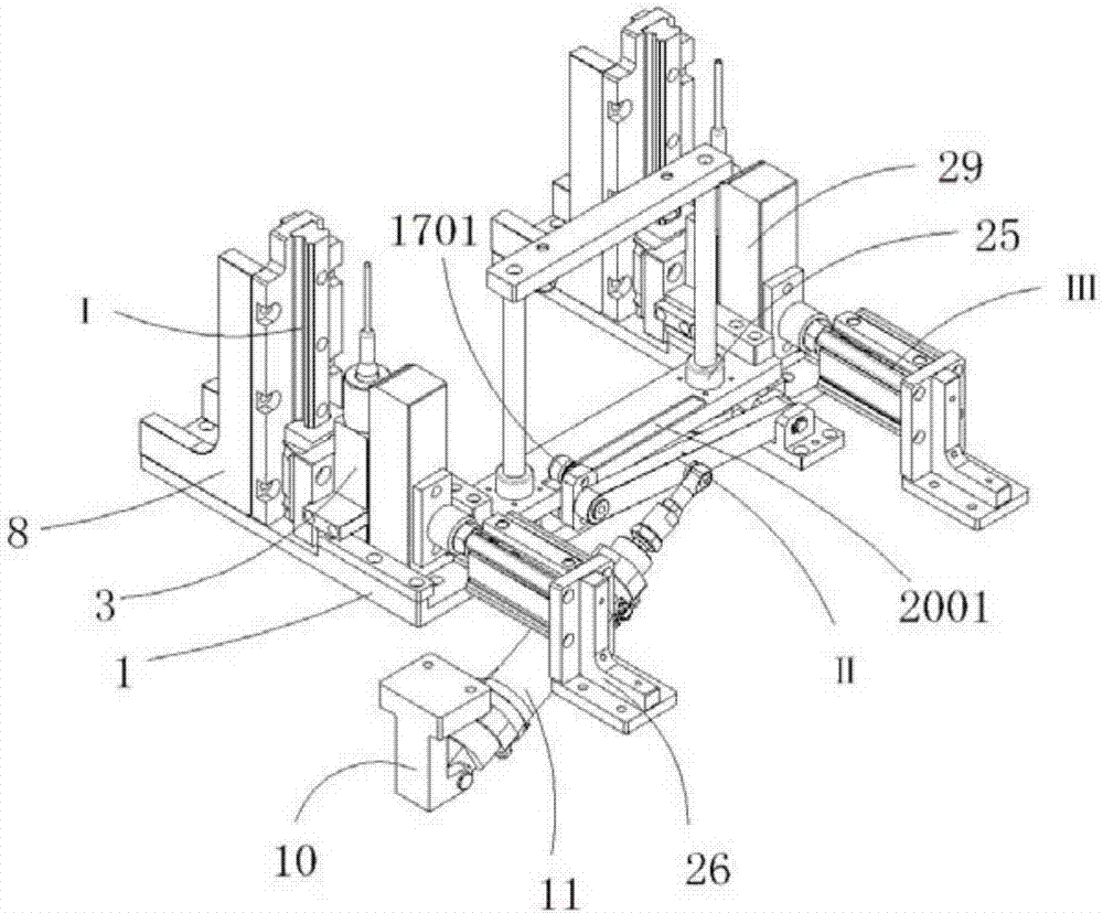 Double-stroke achieved jacking mechanism provided with connecting rod jacking device and pushing devices