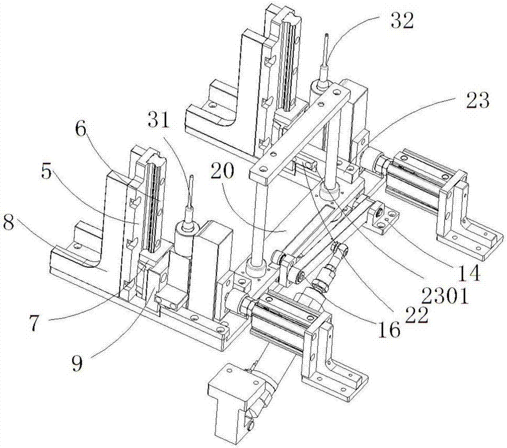 Double-stroke achieved jacking mechanism provided with connecting rod jacking device and pushing devices