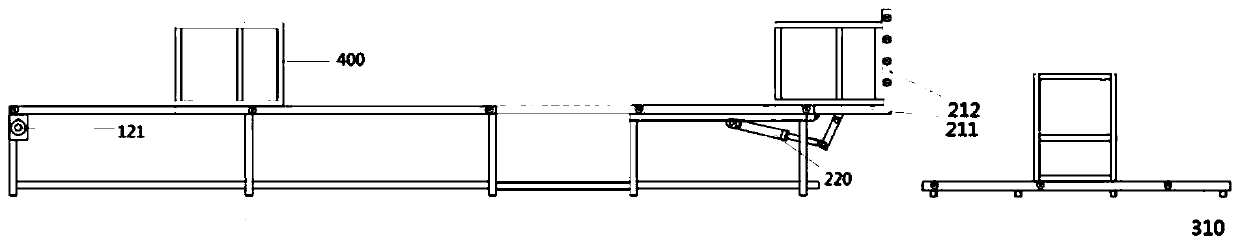 Assembly line conveying device