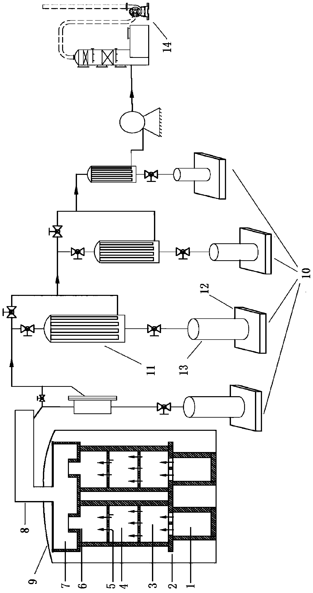 A graphite deposition device for a chemical vapor deposition furnace