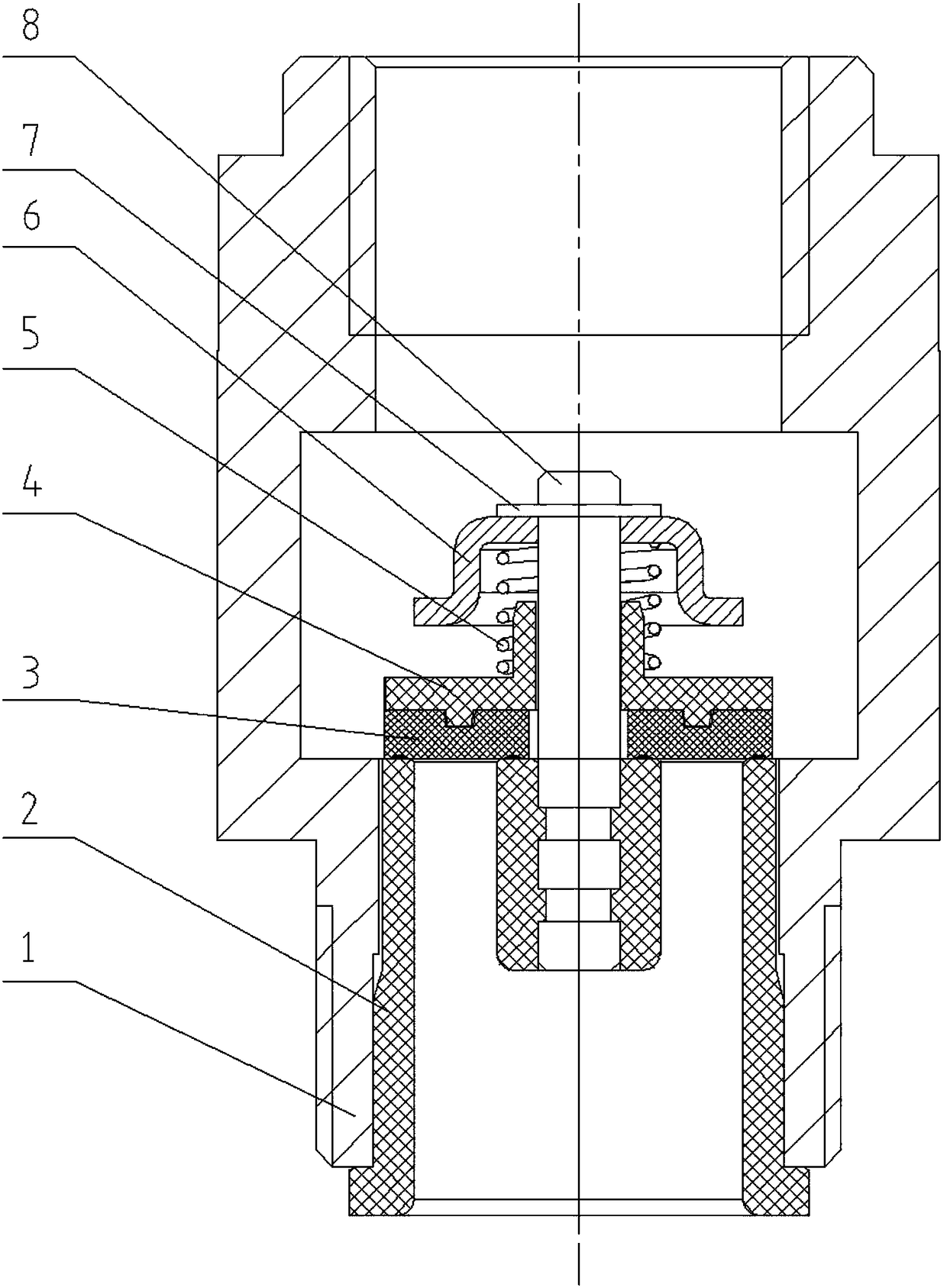 Block check valve for cutting off or recovering medium return of oil path of oil supply system