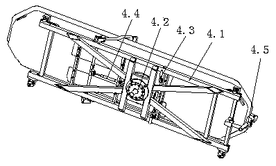 Quick plug-in type rescue stretcher carrier structure and elevating fire truck with same