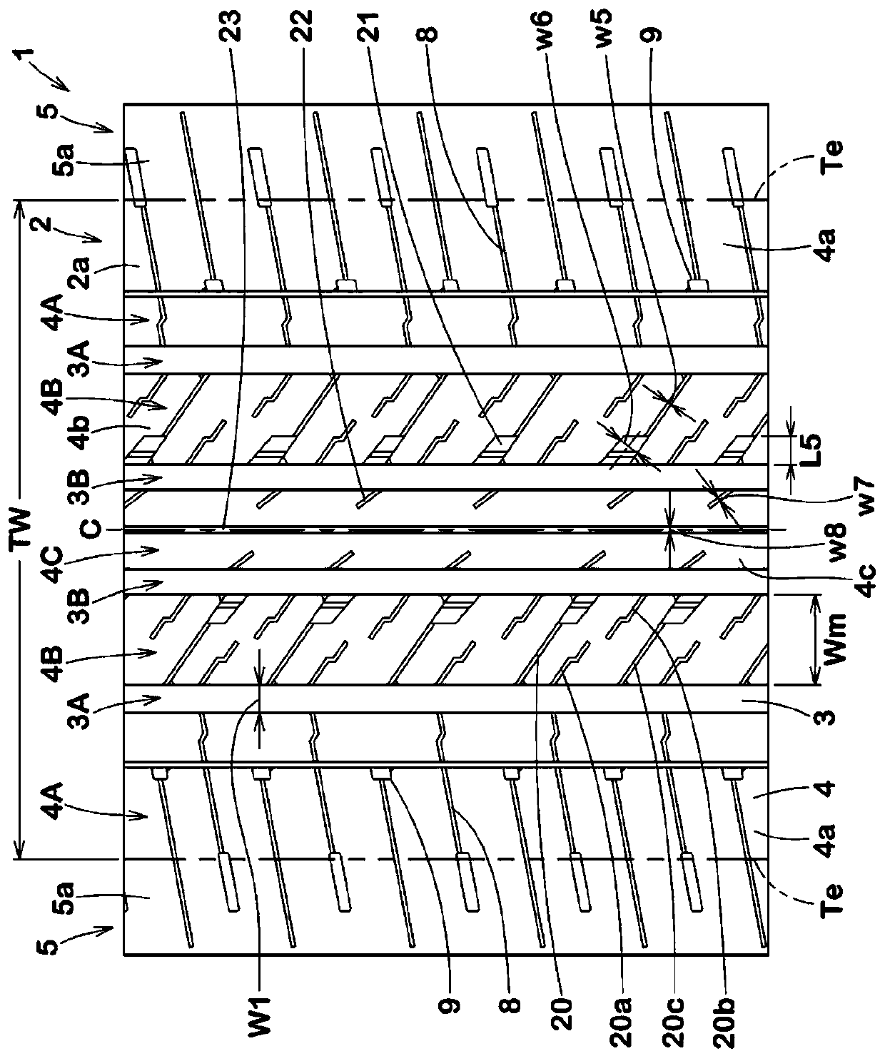 Pneumatic tire, tire vulcanization mold, and method for producing pneumatic tire using tire vulcanization mold