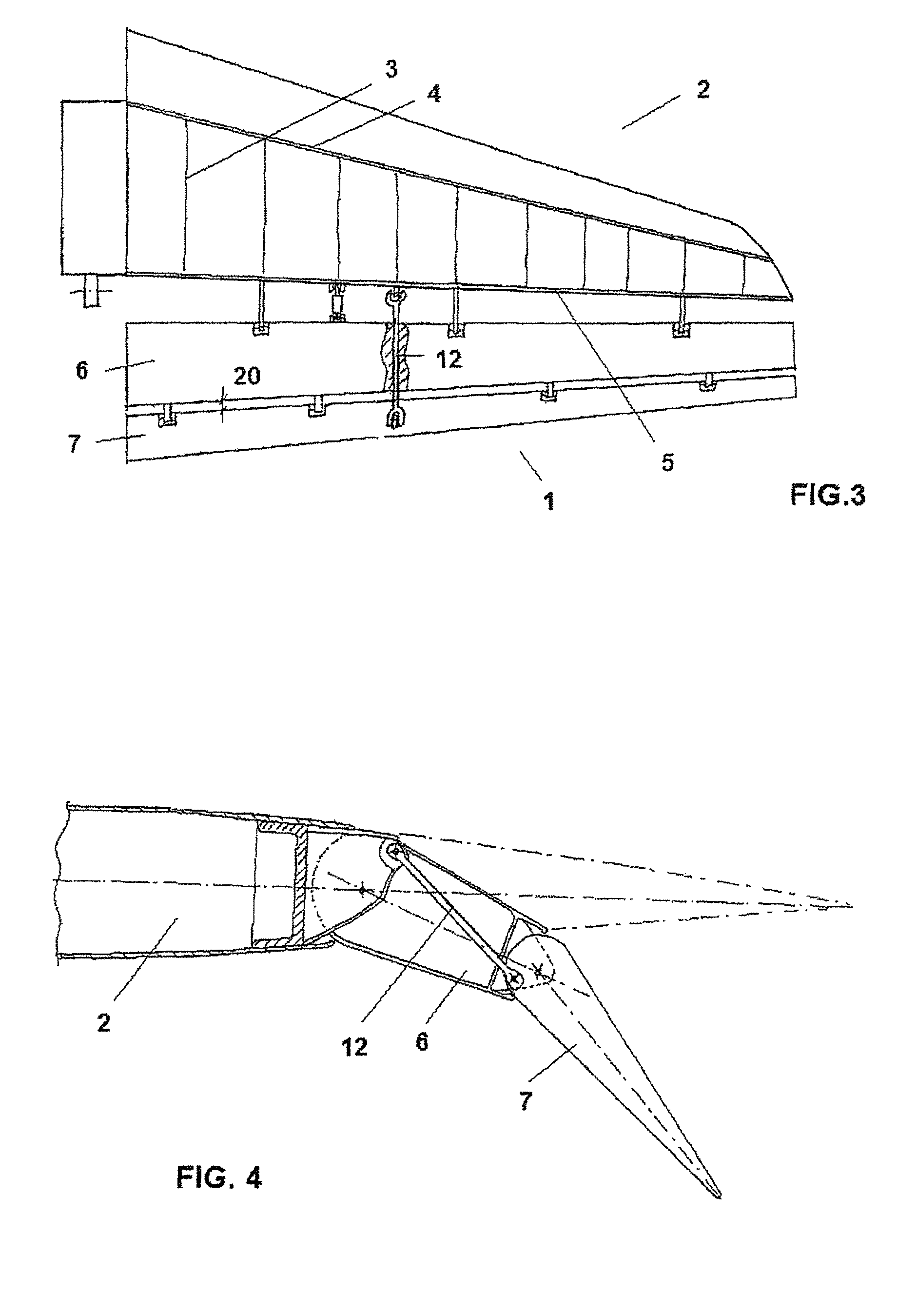 Control surface of aircraft