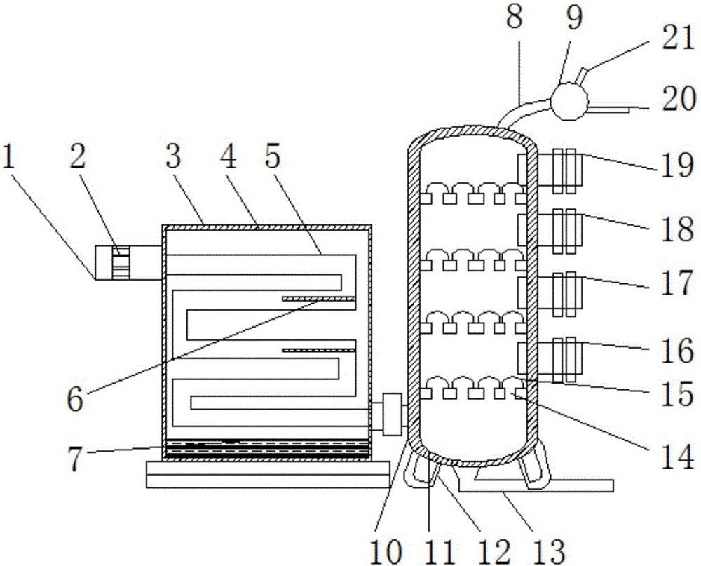 Petroleum separating device