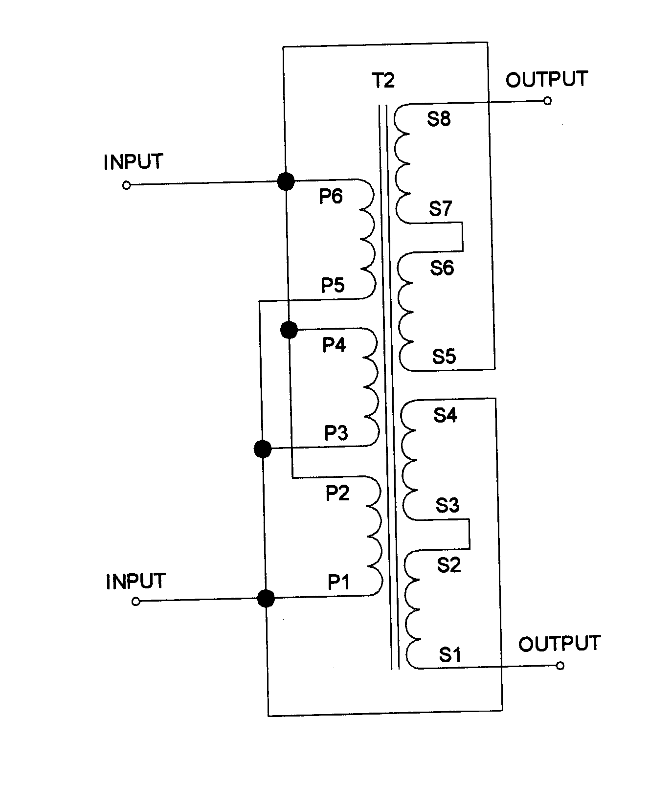 Pulse type transformer with increased coupling coefficient through configuration of plural primary windings