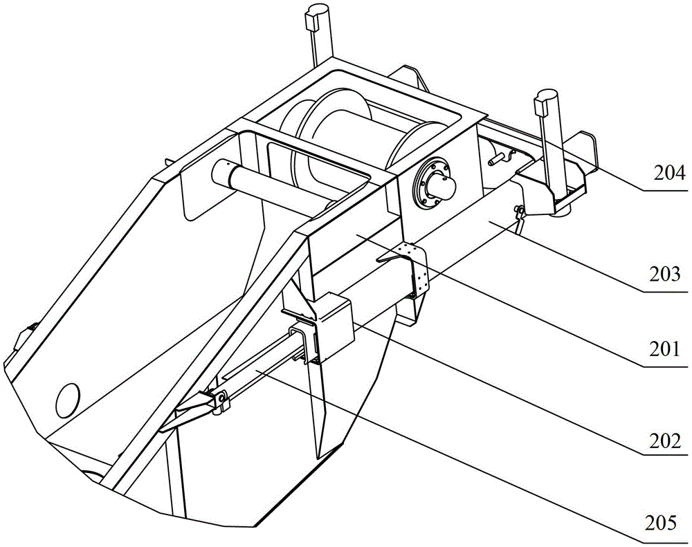 A sliding balance weight installation frame and crane
