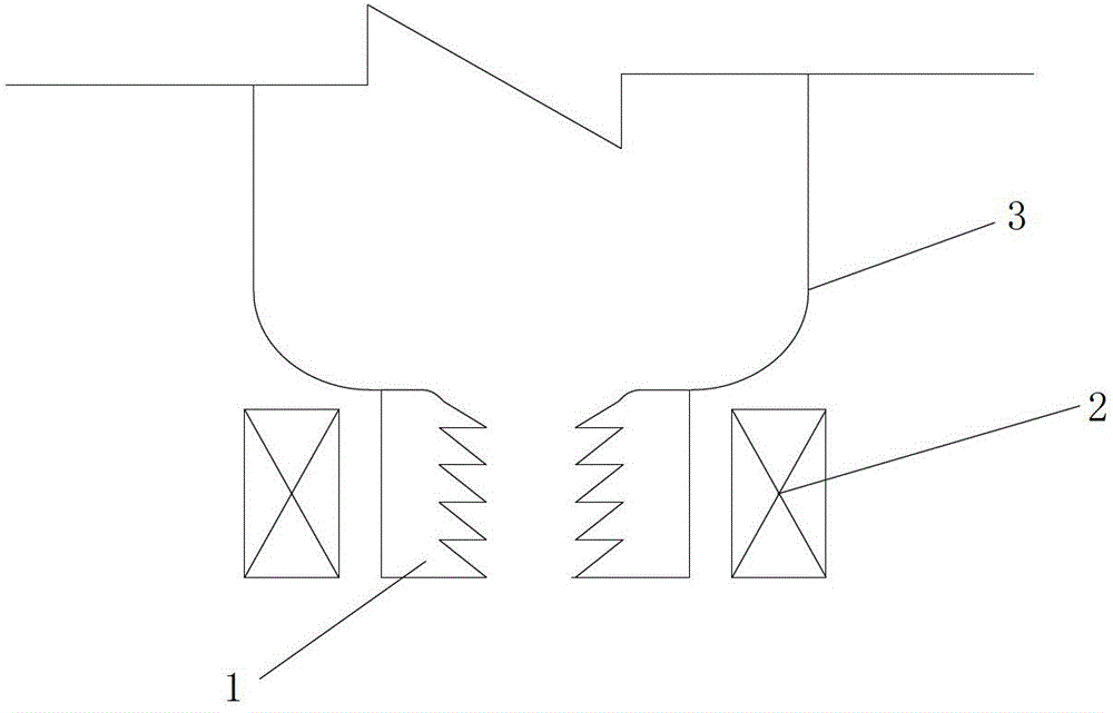 Polycrystalline silicon self-plugging casting device