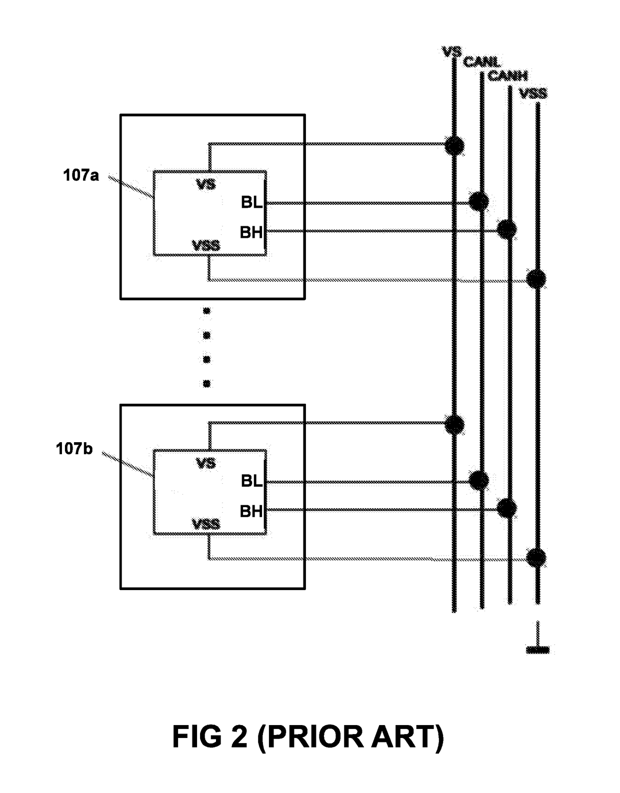 Transceiver circuit for a controller area network with improved safety