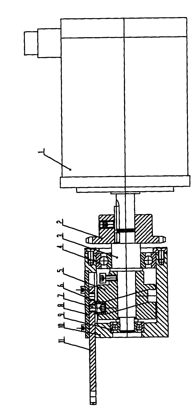 Stroke-correction transverse transmission mechanism of stretch yarn machine