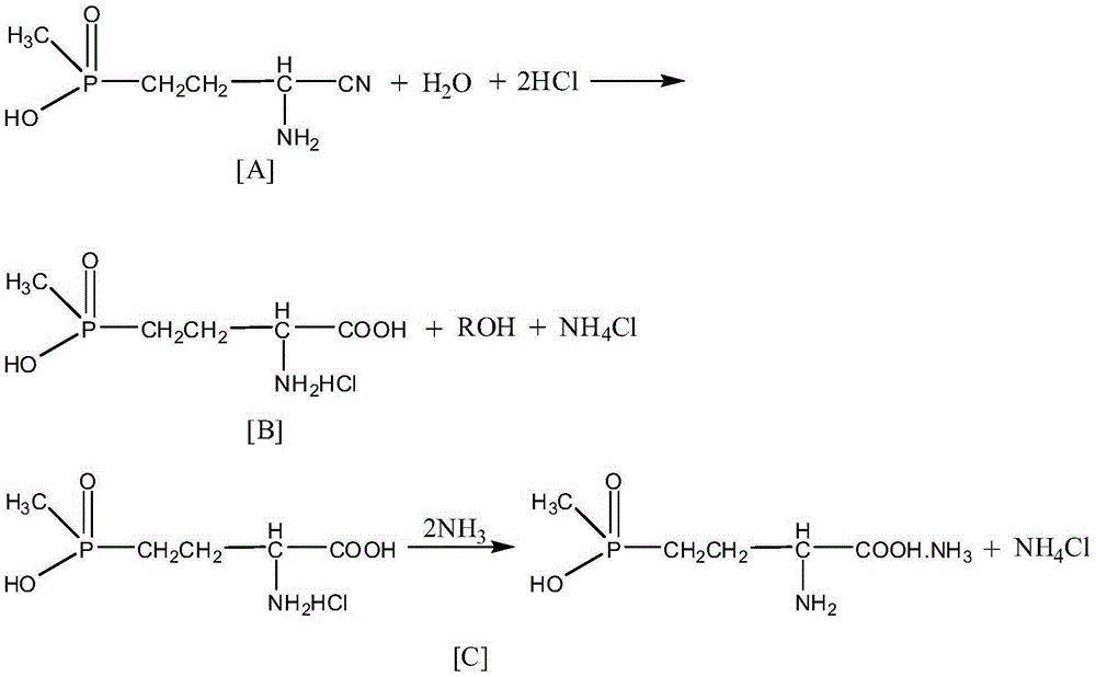 A kind of purification process of glufosinate-ammonium
