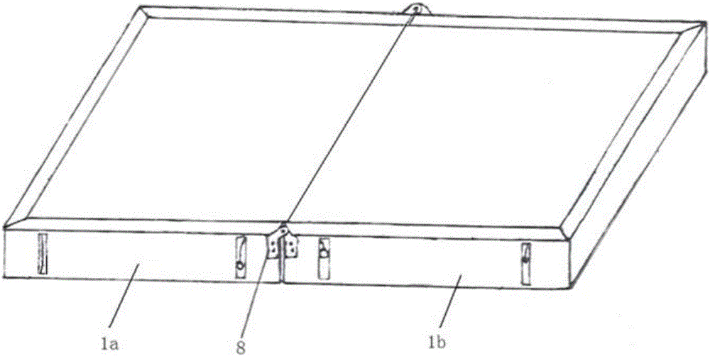 Foldable turnover plate surface overturning device