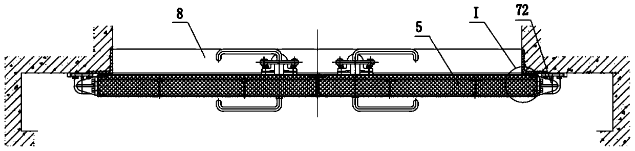 High-speed railway and subway tunnel double-leaf steel-structure fireproof protection seal door