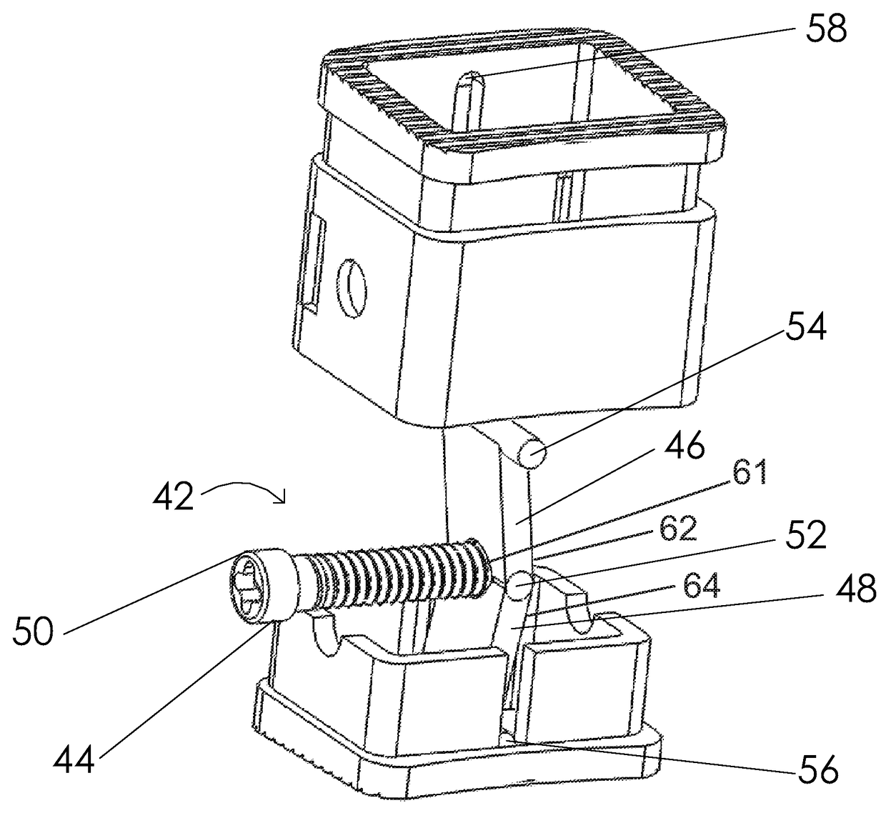 Hinged expandable corpectomy device