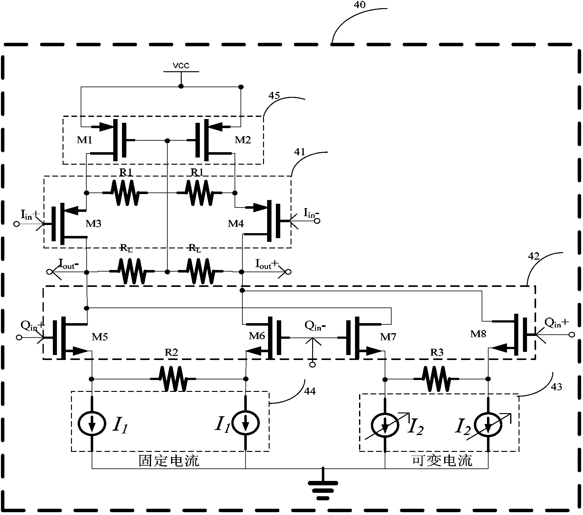 Orthogonal I/O (Input/Output) signal phase unbalance correcting circuit