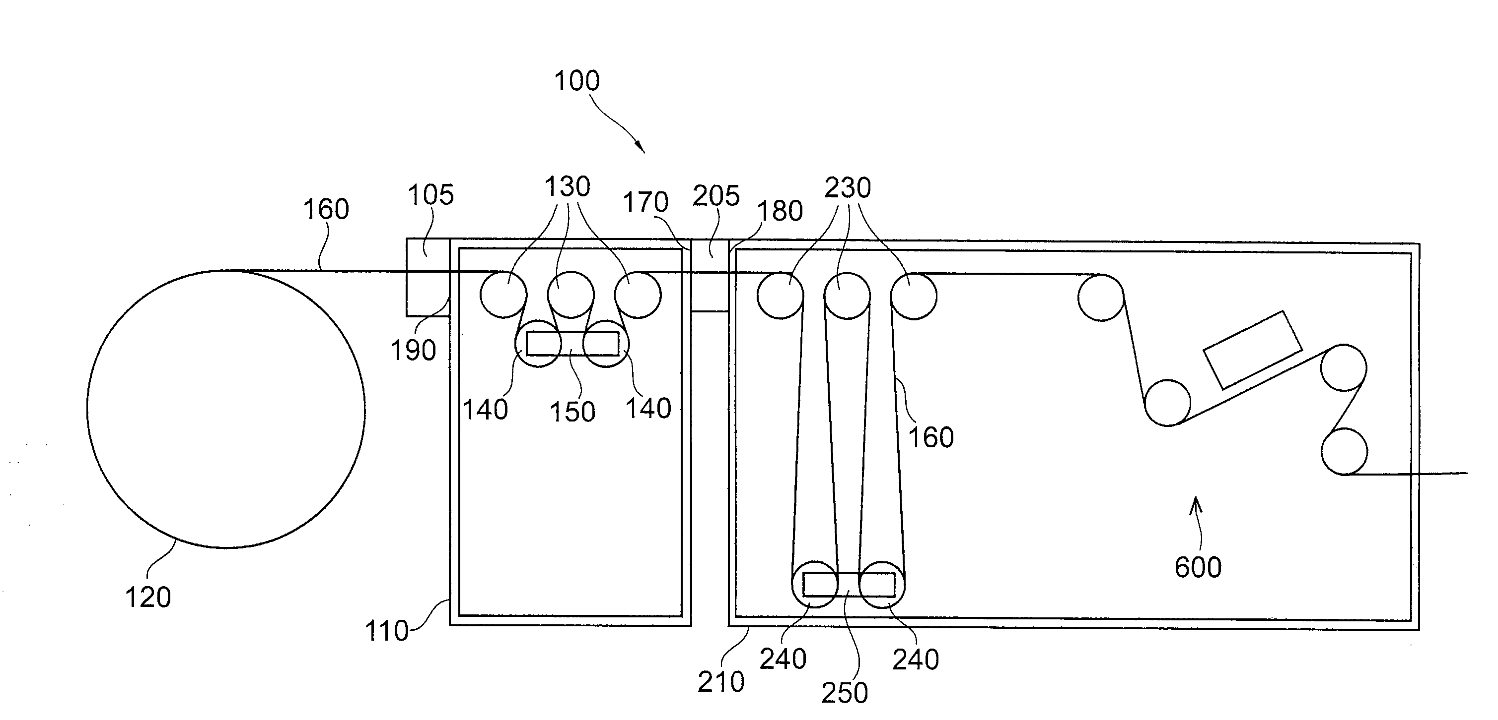 Entry lock system, web processing installation, and method for using the same