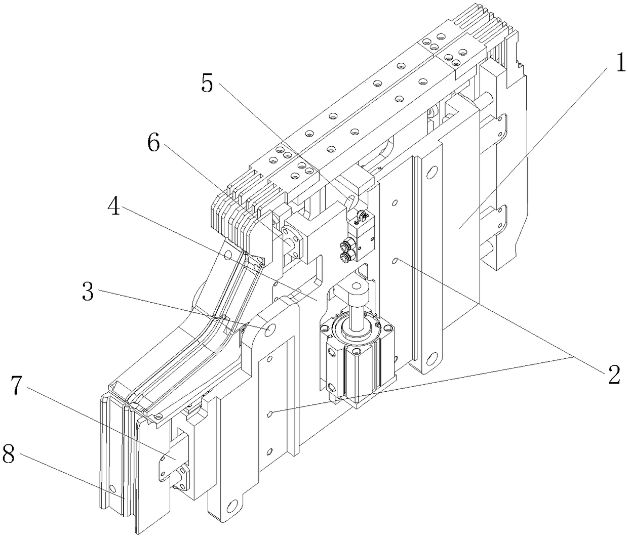 Automatic expansion and contraction tool for refrigerator box foaming mold and refrigerator using tool