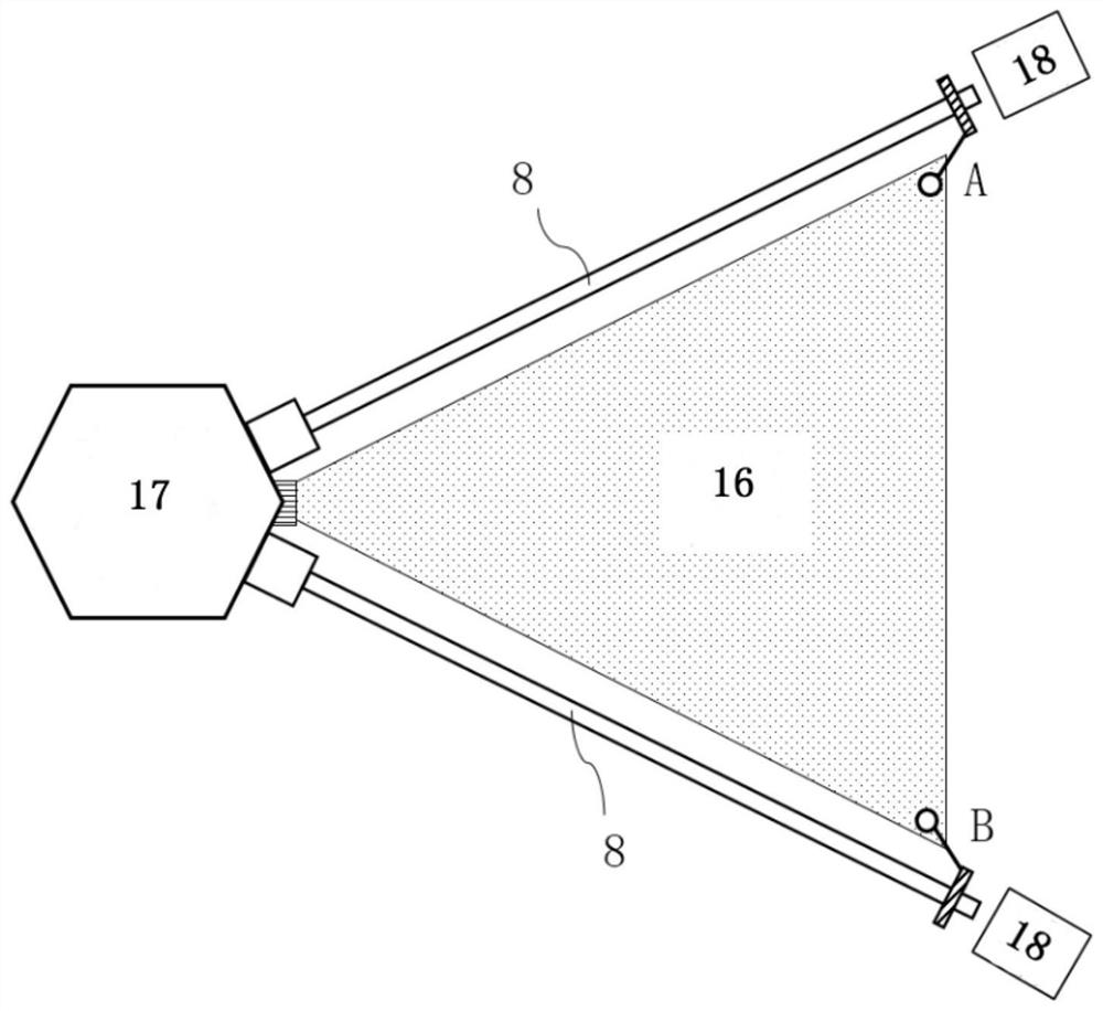 Stable hanging and separating mechanism of pod rod for spacecraft