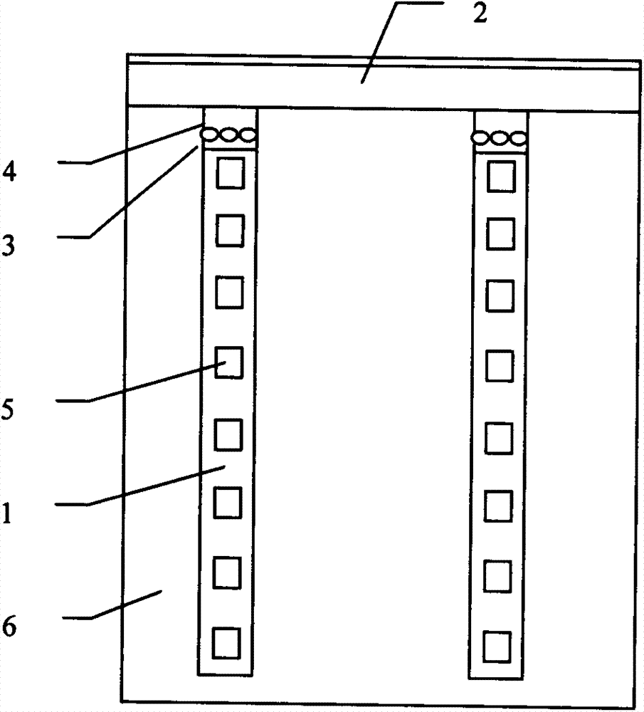 Test device and method for positively emitting led light strips