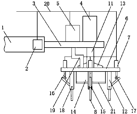 Clamping structure of industrial robot
