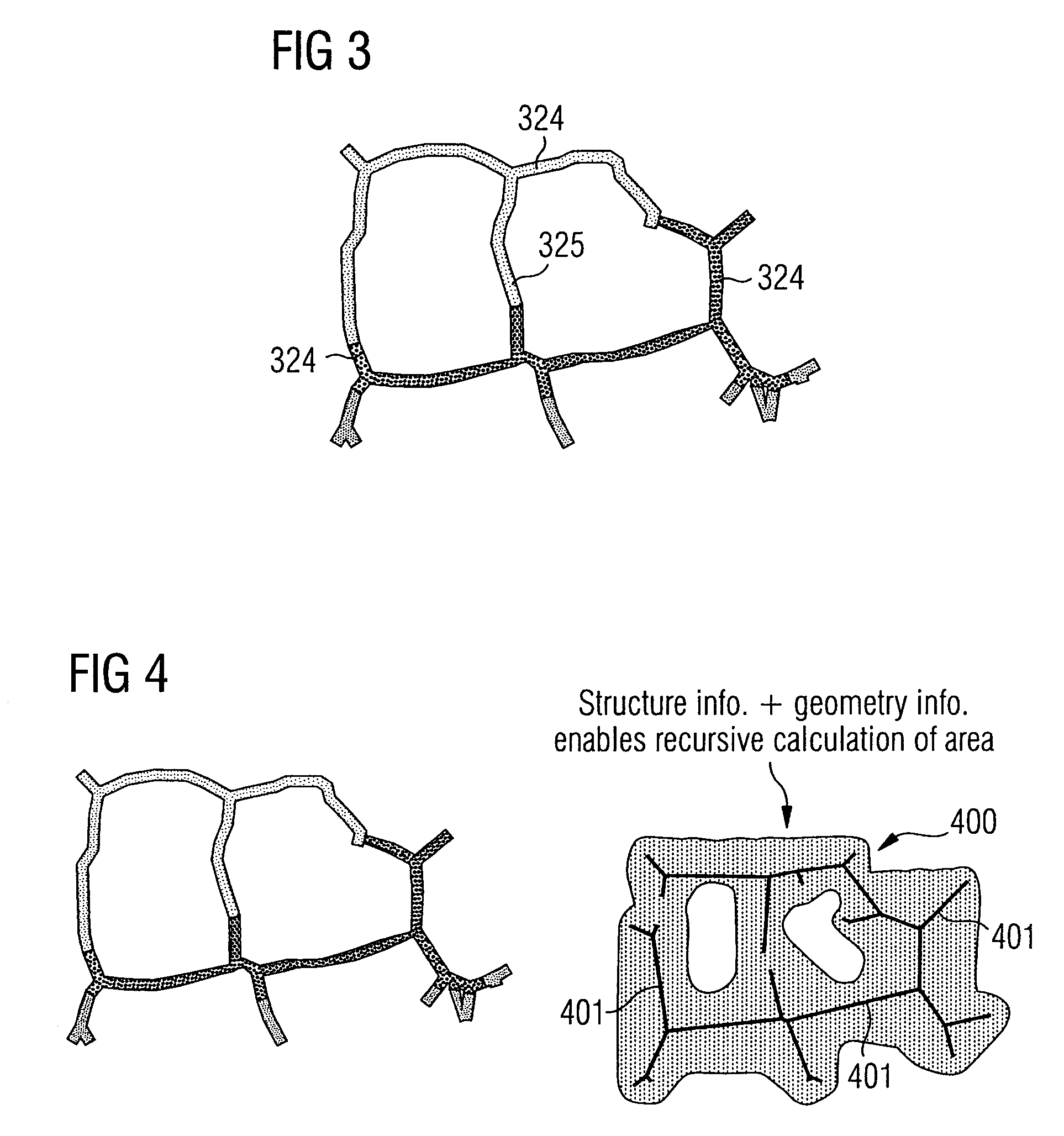 Method, system, and computer product for forming a graph structure that describes free and occupied areas