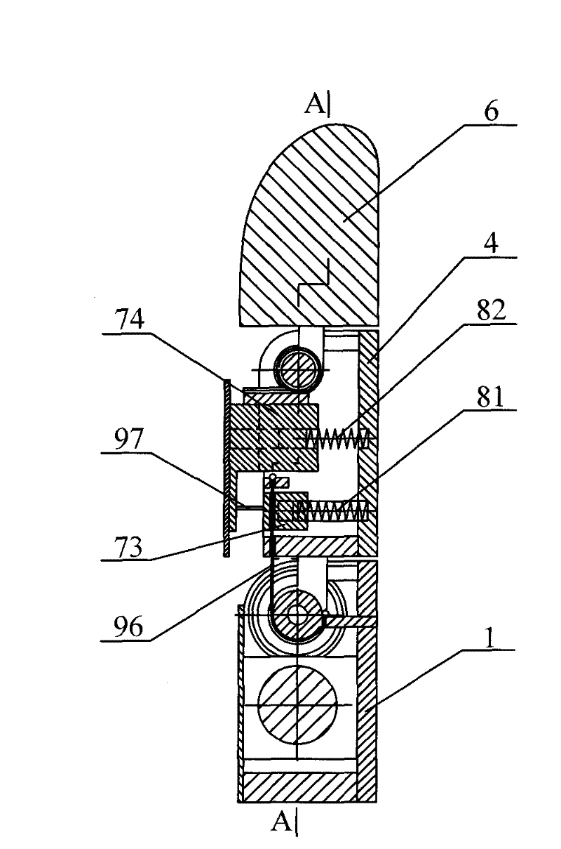 Double-slider-type parallel coupling under-actuated robot finger device