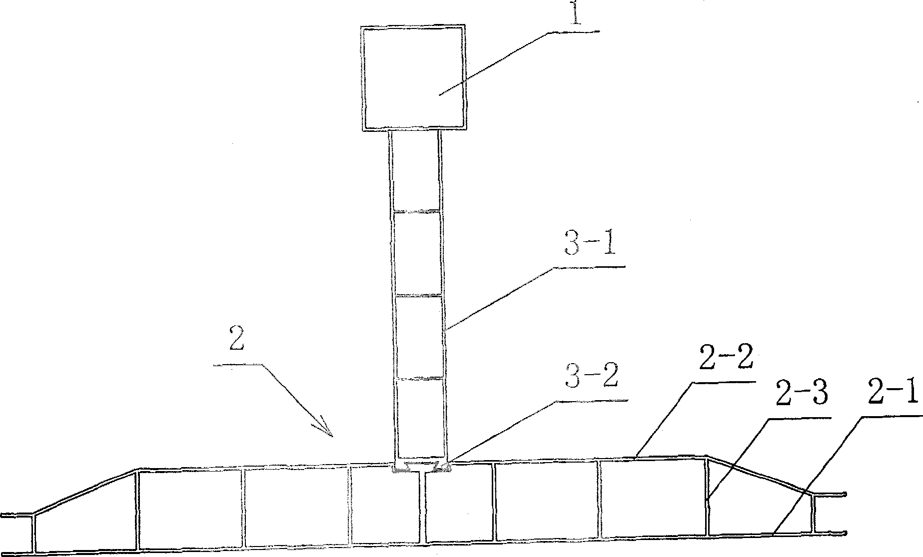 A hollow plastic T shape pile, and construction technique