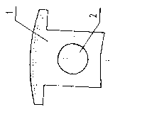 Single salient pole of motor sector salient pole rotor and assembly method of single salient pole