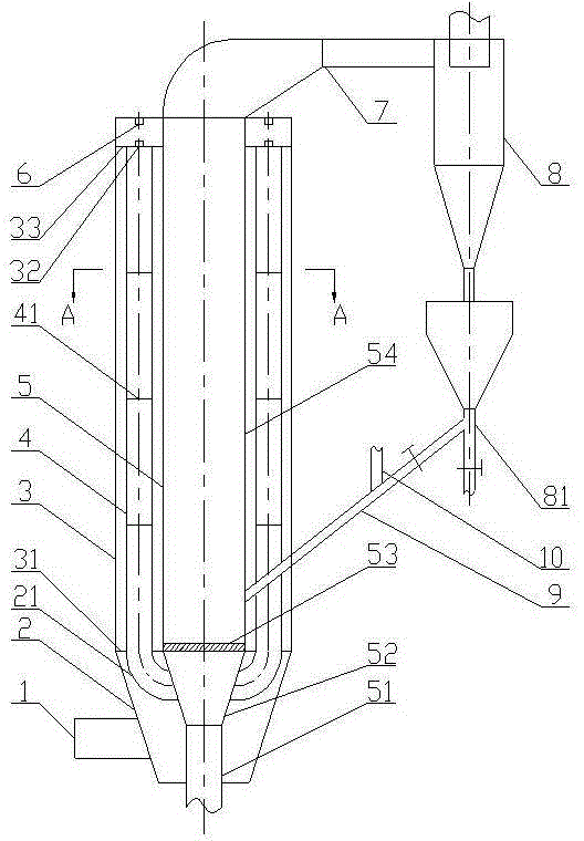 Integrated bag-type dust removal and fluidized adsorption device