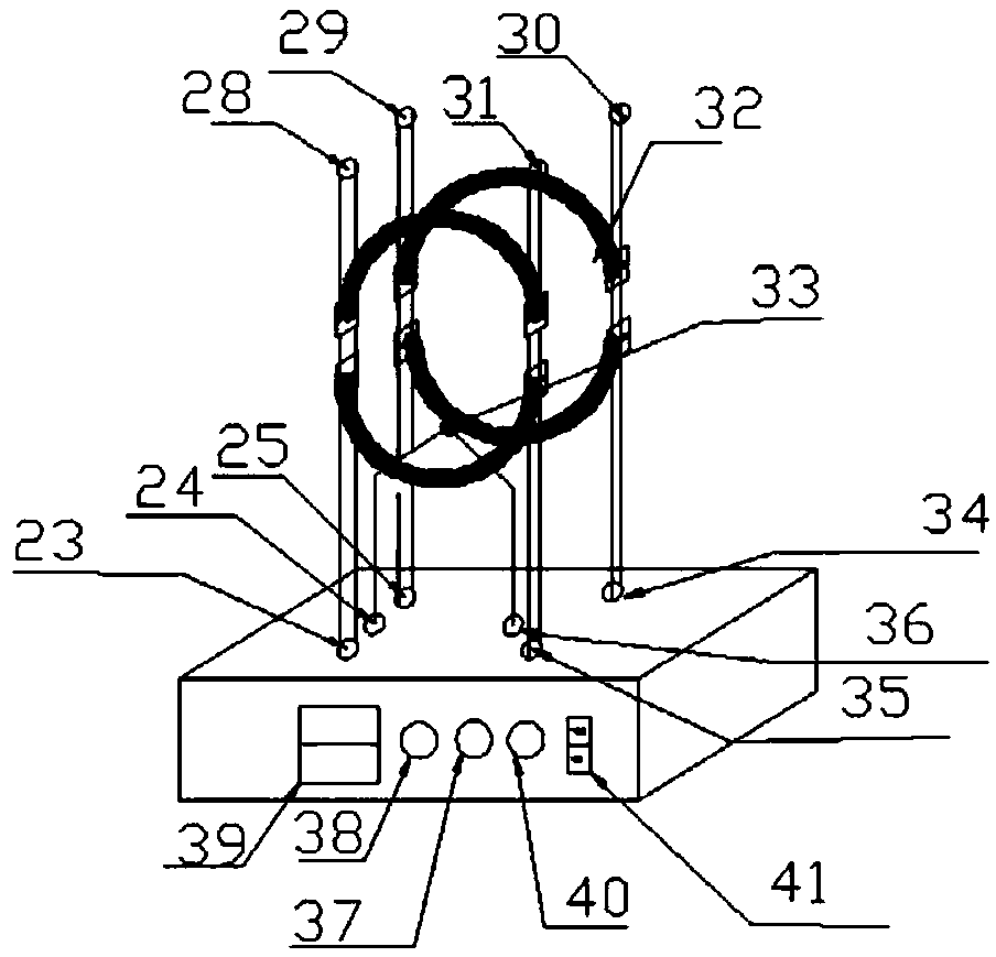 Fuel droplet ignition temperature measuring device for visible experiment