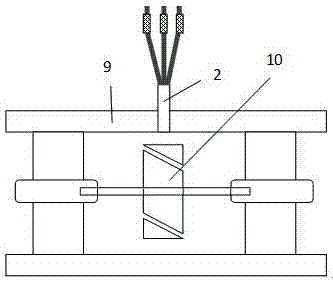 DSP-based comparison-division type optical fiber high-precision frequency measurement sensor