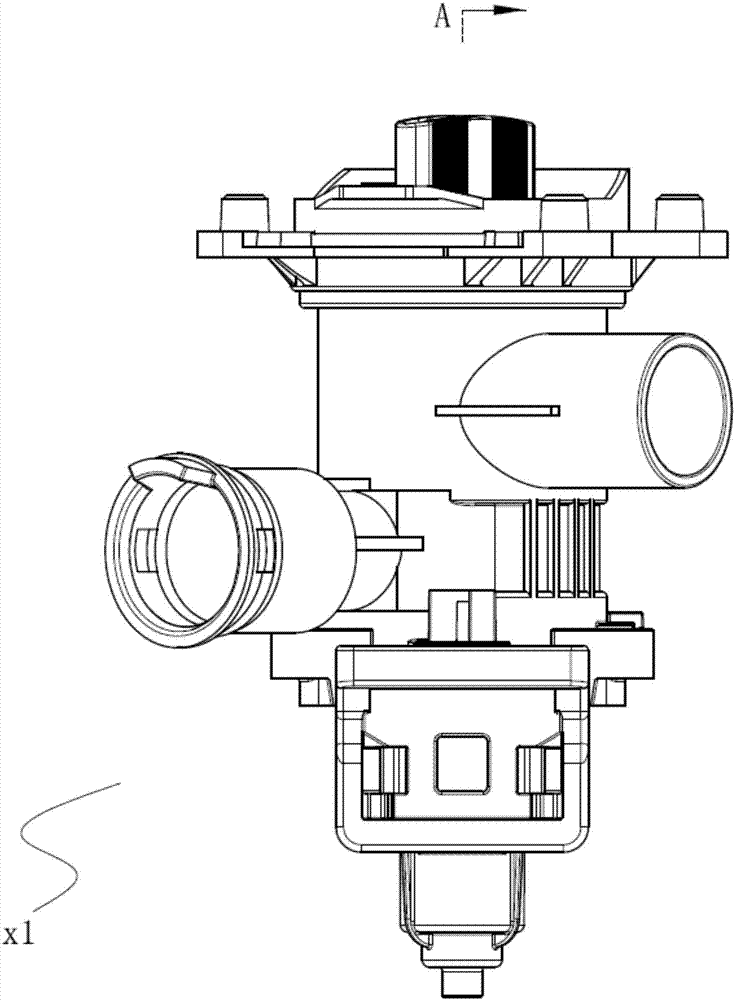 Draining pump rotor starting mechanism, draining pump motor and draining pump