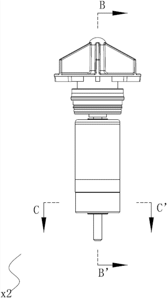 Draining pump rotor starting mechanism, draining pump motor and draining pump