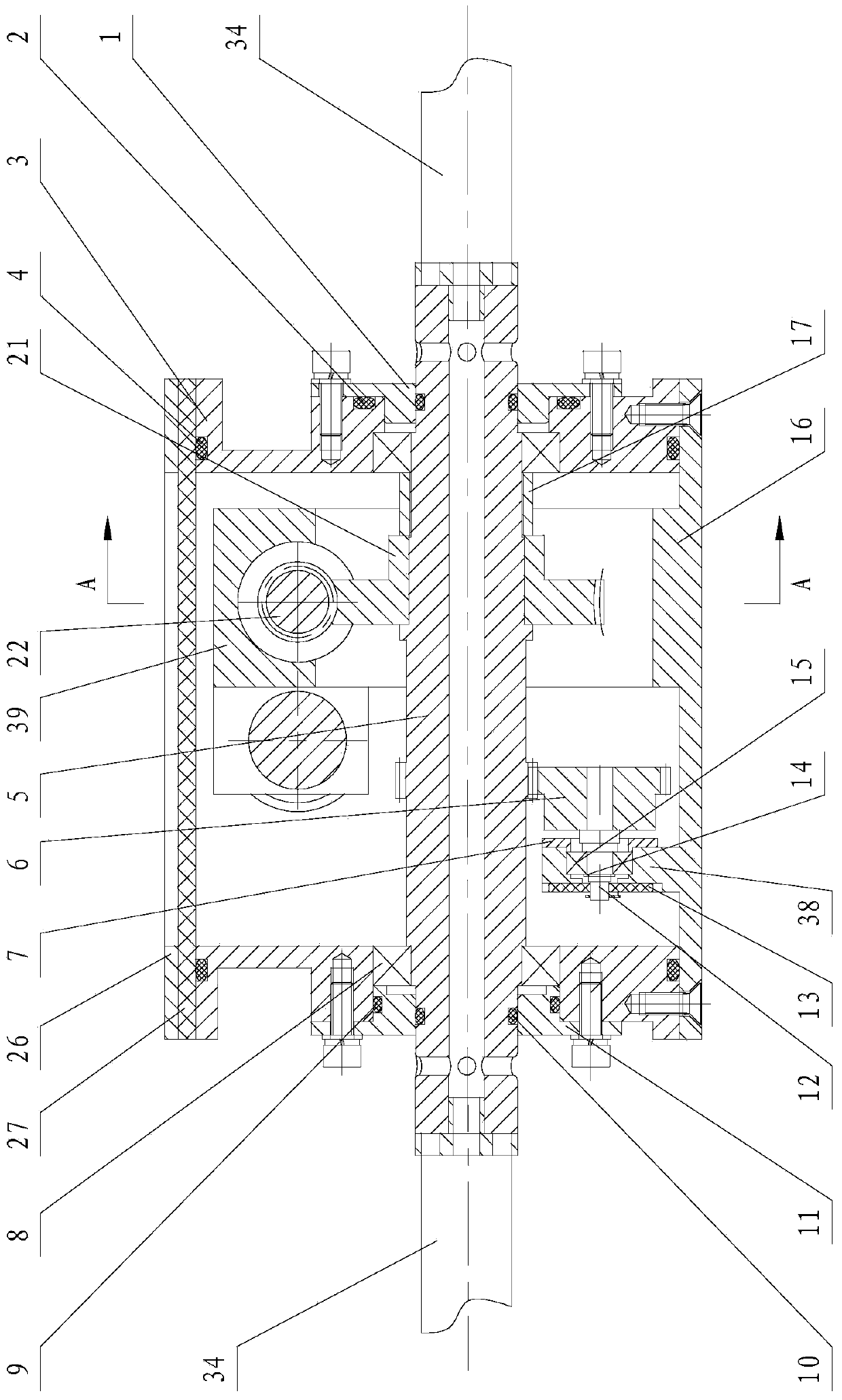 A multi-propeller synchronous rotation mechanism for submersibles