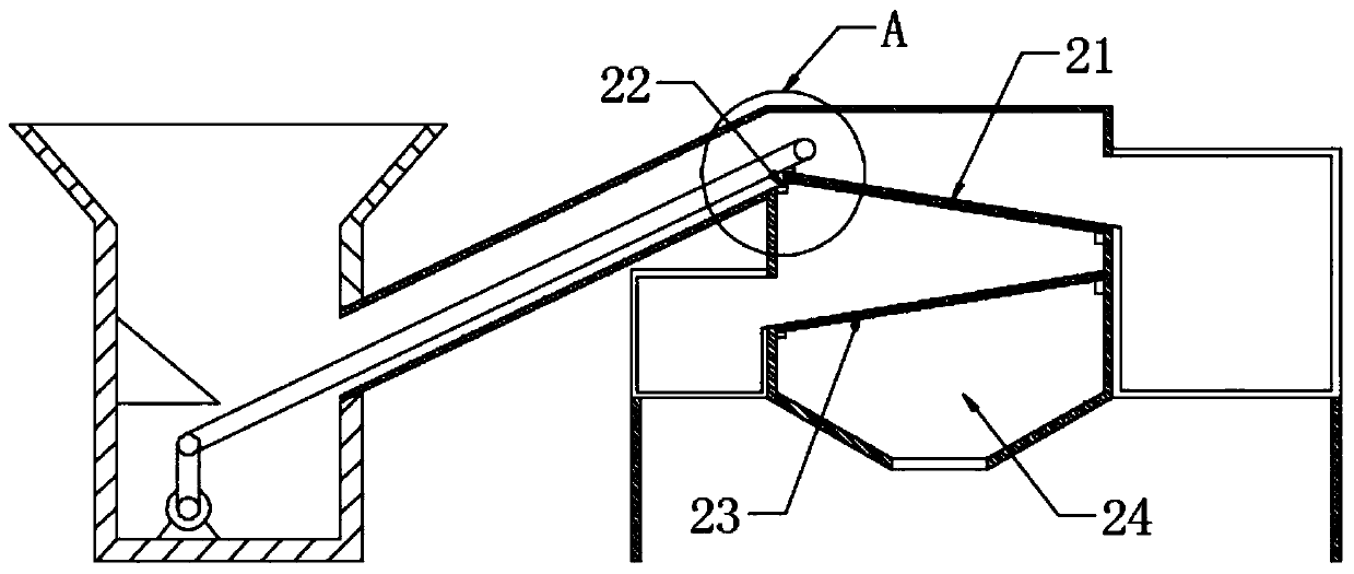 Sand and stone sorting device for mechanical engineering