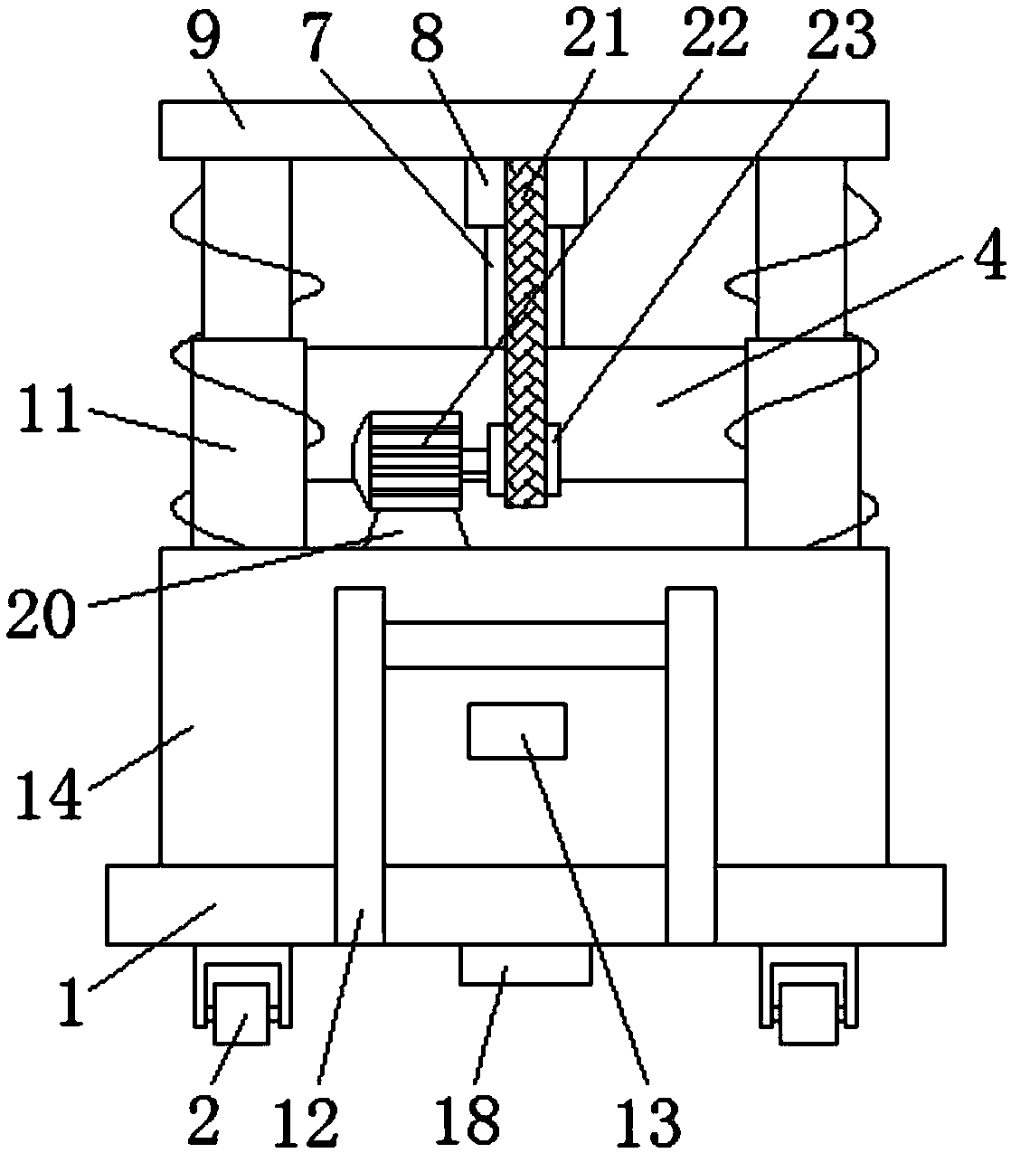 Optical fiber cable coiling device capable of conveniently dismounting wire wheel