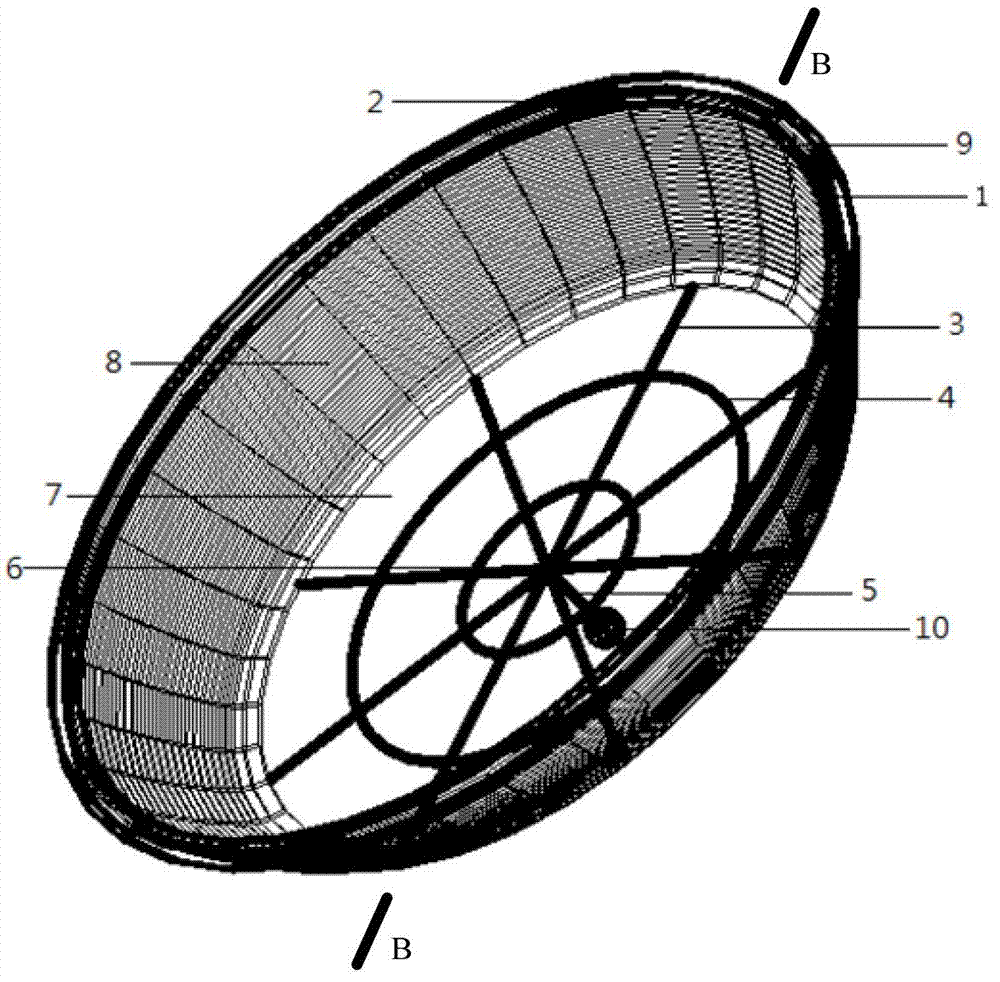 Arc-shaped high-voltage electrode capable of generating simulated uplink precursor