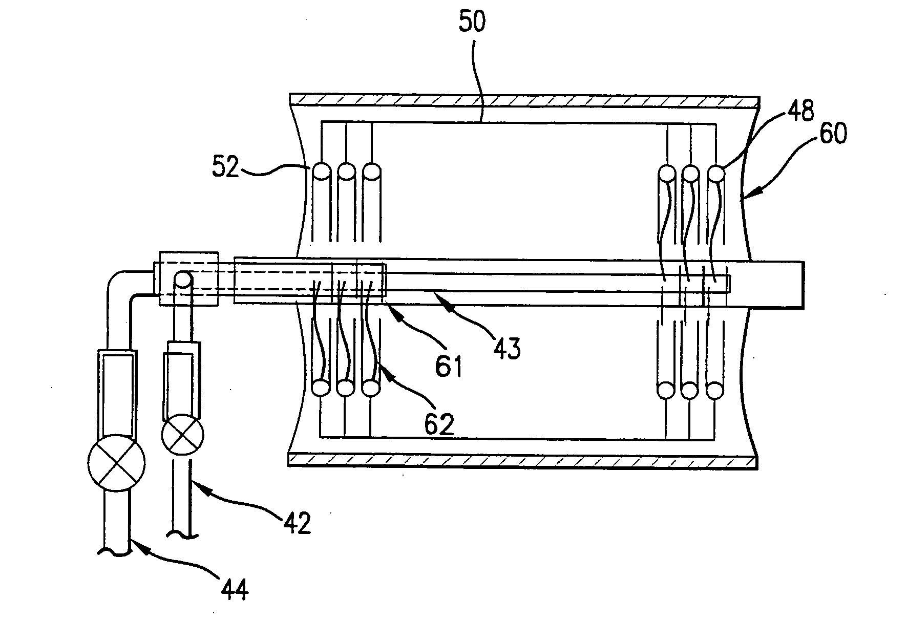 Cylindrical dryer having conduits provided within a plurality of holding plates