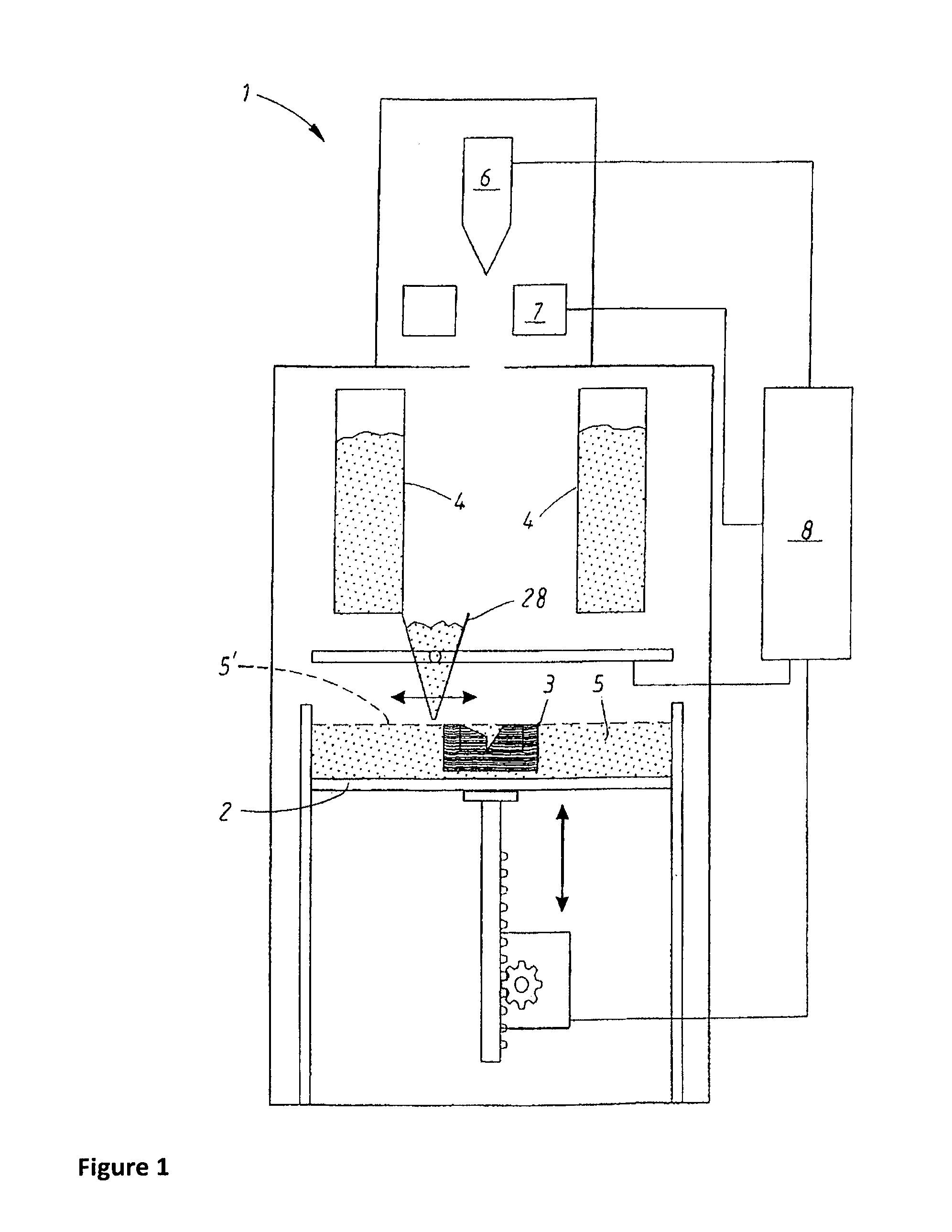 Method for production of a three-dimensional body
