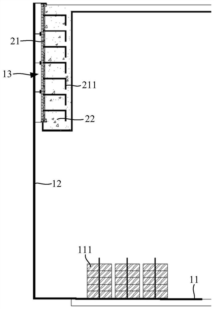 Positioning device for pre-embedded steel plate and its construction method