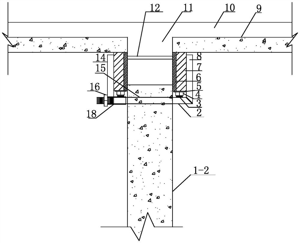 Integrated design and construction method of post-cast ring beam formwork and slab support for prefabricated shear walls