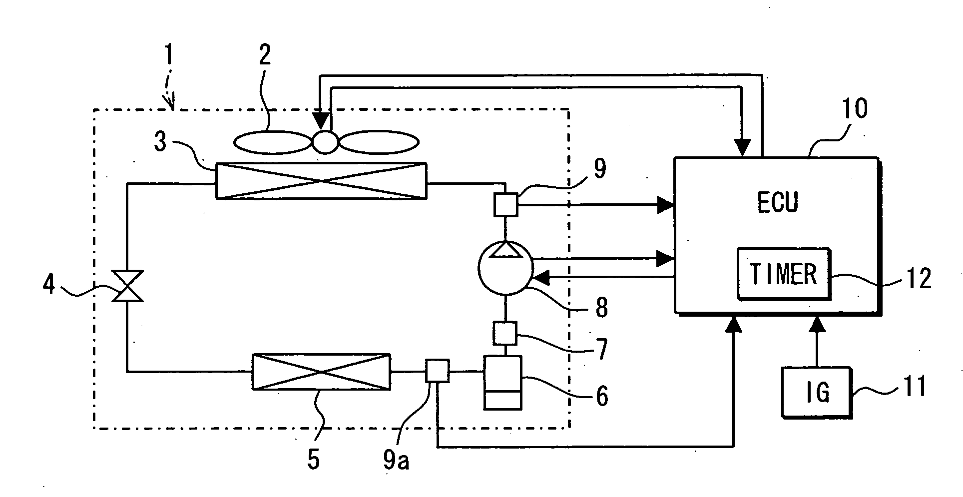 Refrigeration cycle device for vehicle