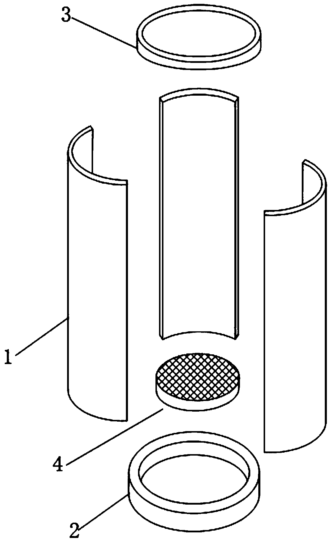 Clay and sandy soil interbed soil sample preparation device and use method thereof