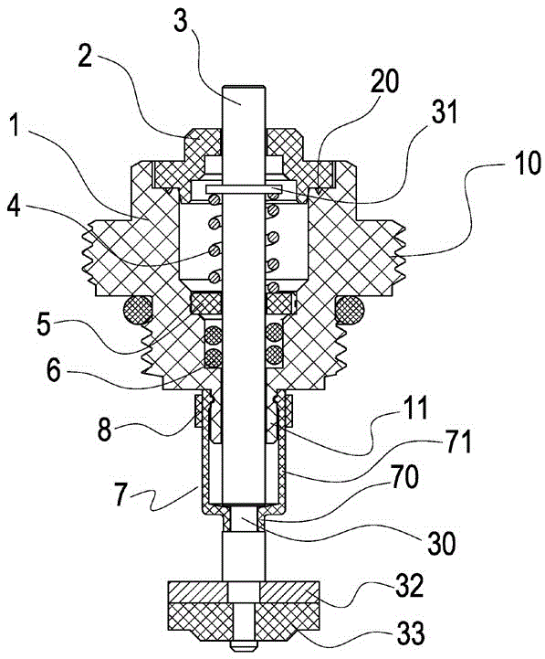 Stop type anti-scaling valve element sleeved with film and valve comprising valve element