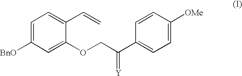 Intermediate compounds and processes for the preparation of 7-benzyloxy-3-(4-methoxyphenyl)-2H-1-benzopyran