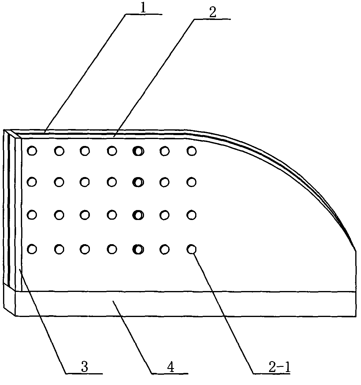 Double-layer air-permeable automobile glass device