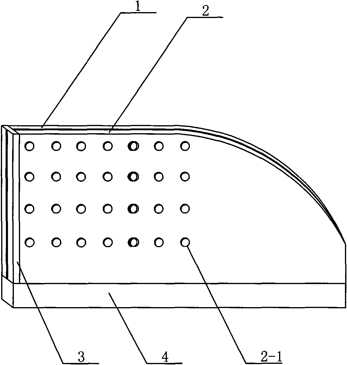 Double-layer air-permeable automobile glass device