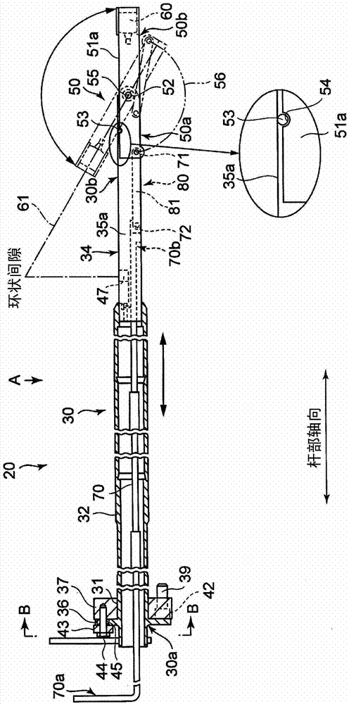 Gap measurement device for combustor, and gap measurement method