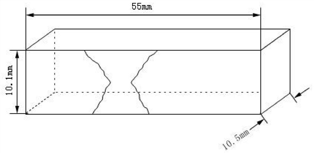 A kind of processing method of Charpy impact test sample